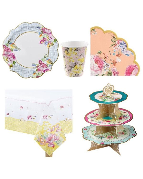 Vintage Tea - Deluxe Party Pack For 12