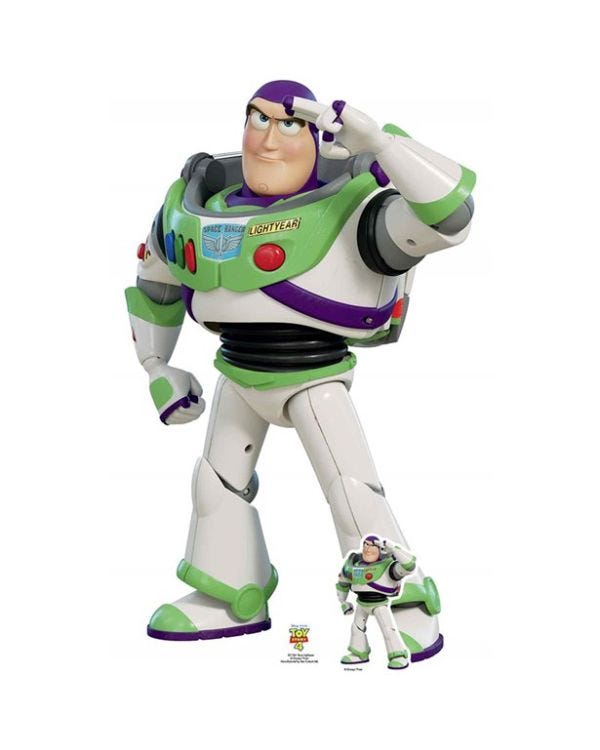 Giant Buzz Lightyear Cardboard Cutout - 129cm x 80cm