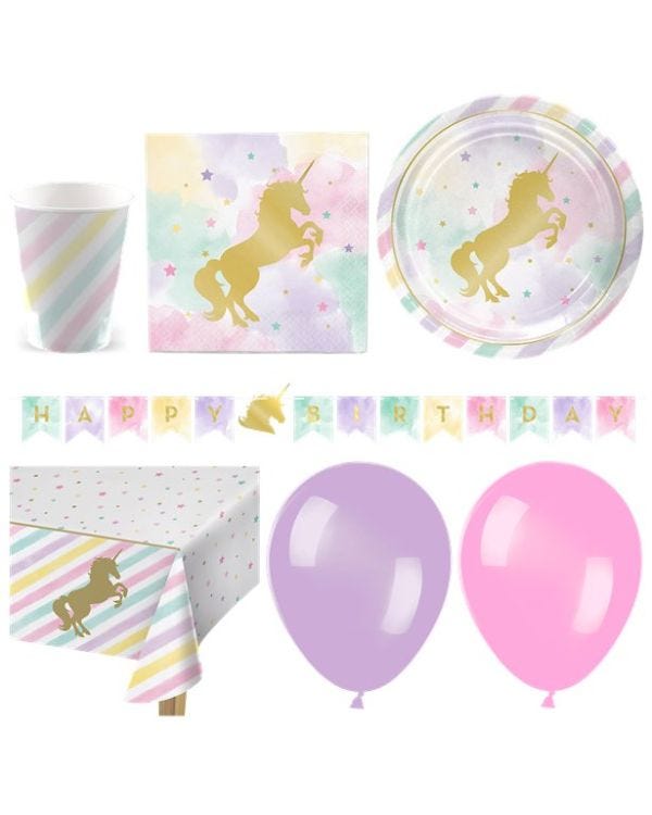 Unicorn Sparkle - Deluxe Party Pack for 16