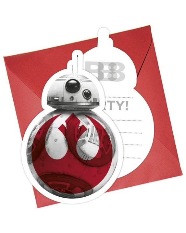 Star Wars: The Last Jedi Party Invitations (6pk)