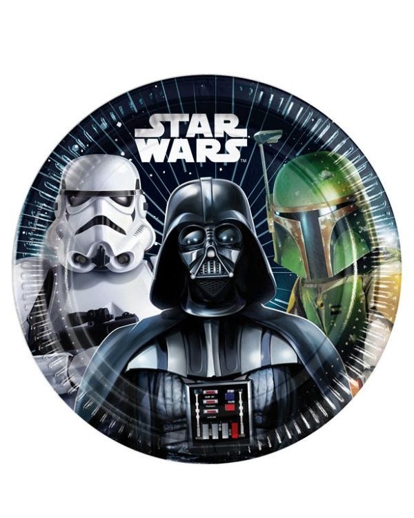 Star Wars Galaxy Paper Plates - 23cm (8pk)