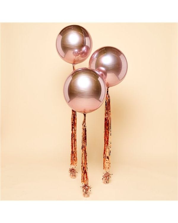 Rose Gold Orbz Wedding Balloon Kit