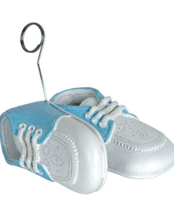 Light Blue Baby Shoes Balloon Weight - 215g