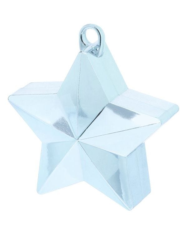 Light Blue Star Balloon Weight - 165g