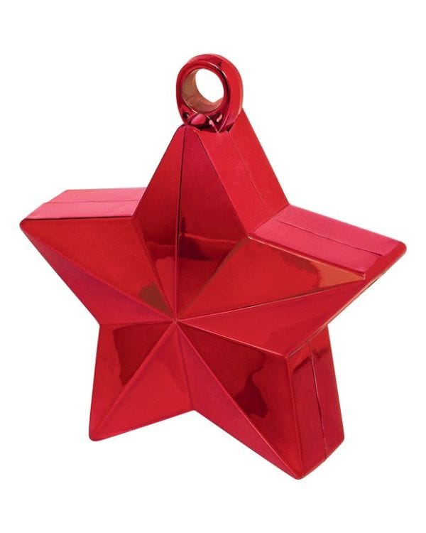 Red Star Balloon Weight - 165g