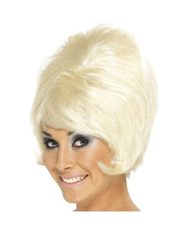 60s Blonde Beehive Wig