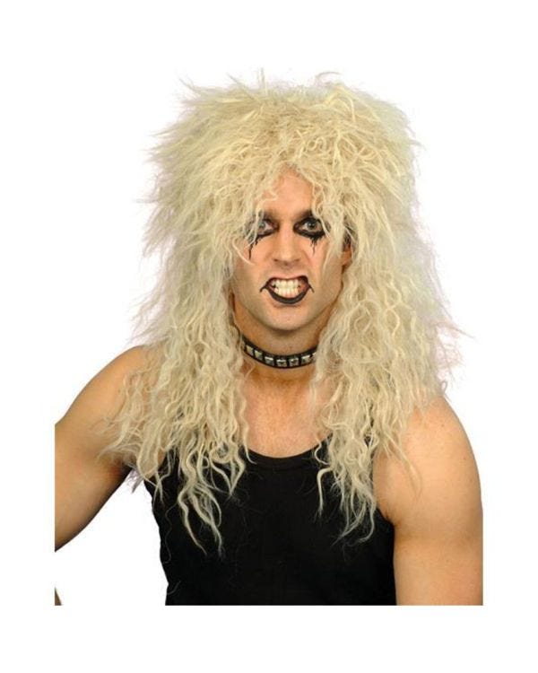 80s Blonde Hard Rocker Wig