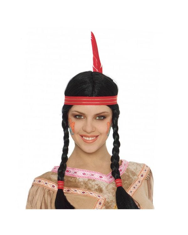 Braided Wig with Feather