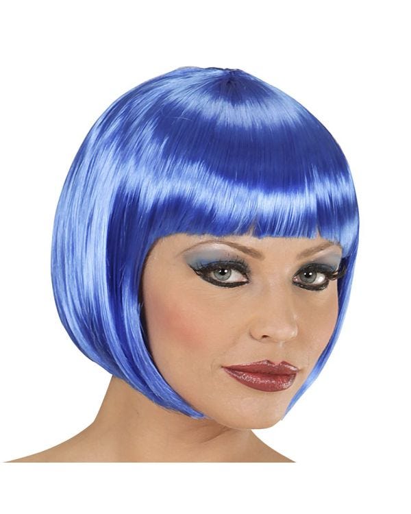 Blue Babe Bob Wig