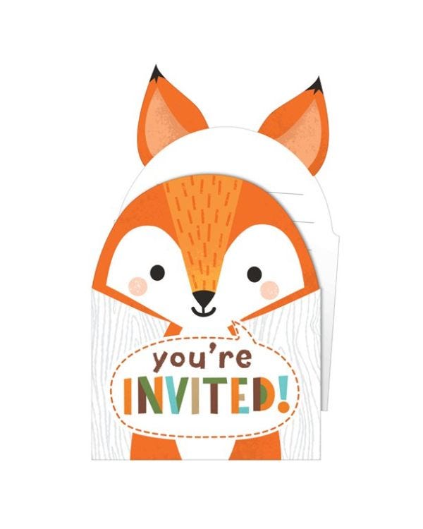 Woodland Animals Invitations (8pk)