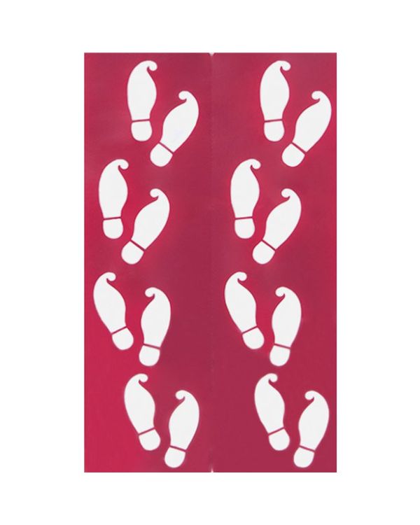 Naughty Elf Footprint Stencils - 33cm x 10cm (2pk)