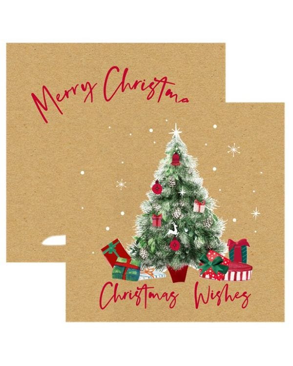 Kraft Christmas Cards (12pk)