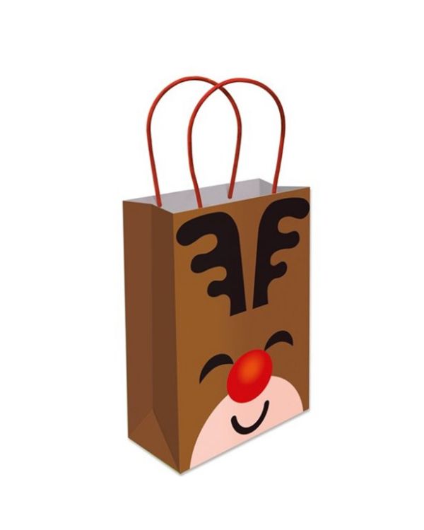 Rudolph Medium Paper Gift Bag - 22cm