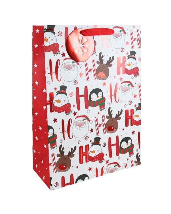 Ho Ho Ho Extra Large Gift Bag - 45.5cm x 33cm