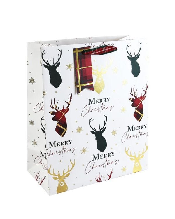 Stag Large Gift Bag - 33cm x 26.5cm