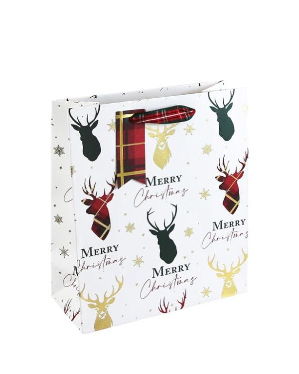 Stag Medium Gift Bag - 25.5cm x 21.5cm