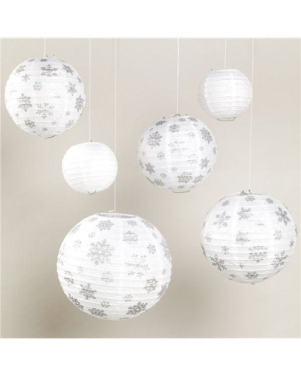 Winter Icon Paper Lanterns - 30cm (6pk)