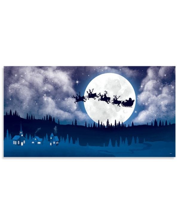 Santa&#039;s Sleigh Scene Setter - 85cm x 165cm