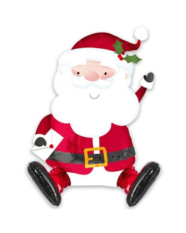 Santa Sitting Balloon - 19&quot; Foil