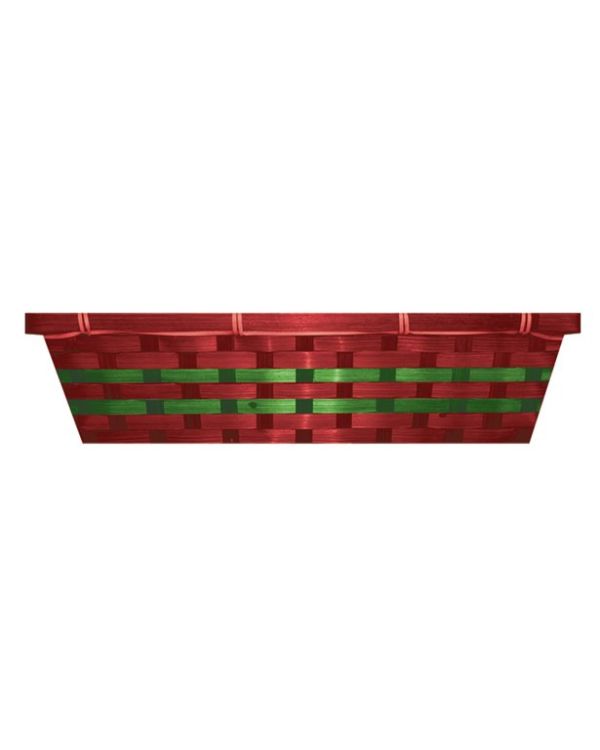 Red &amp; Green Christmas Hamper Basket - 42cm