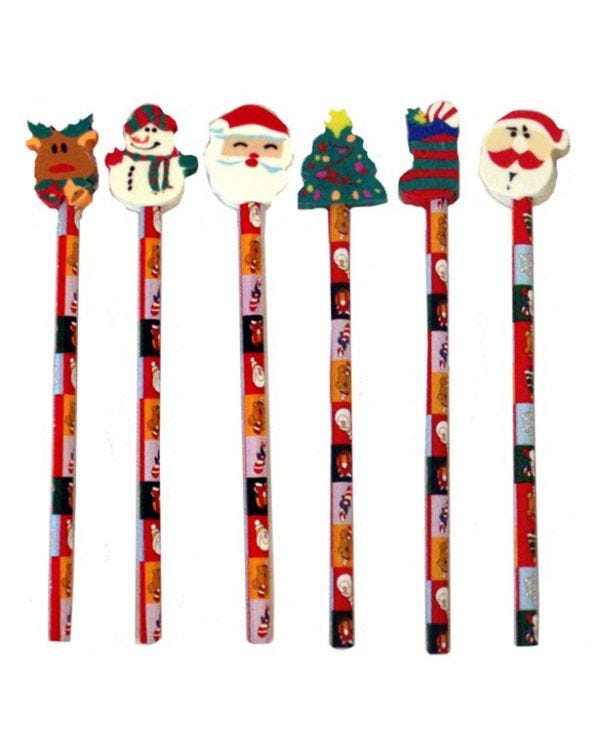 Christmas Pencil and Eraser