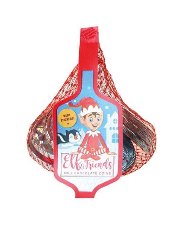 Elf &amp; Friends Chocolate Coins - 60g