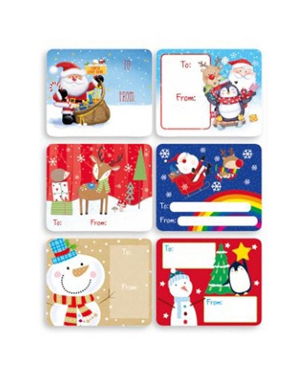 Jumbo Self Adhesive Present Labels (60pk)