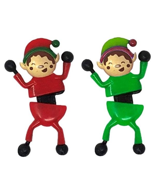 Christmas Elf Window Tumbler - 8cm