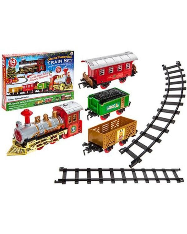 Xmas Train Set with Light and Sound