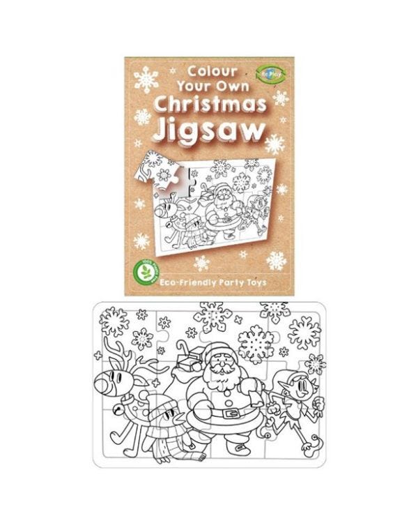 Eco Colour Your Own Christmas Jigsaw
