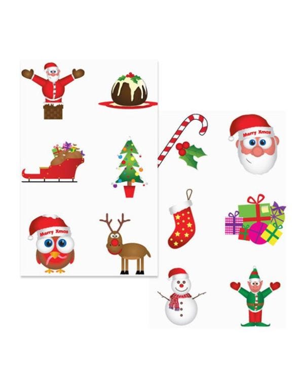 Christmas Tattoo Sheet