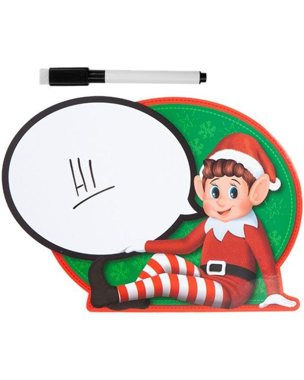 Naughty Elf Speech Bubble Sign