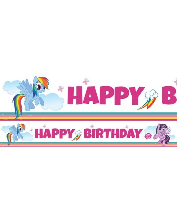 My Little Pony Paper Banners - 1m (3pk)