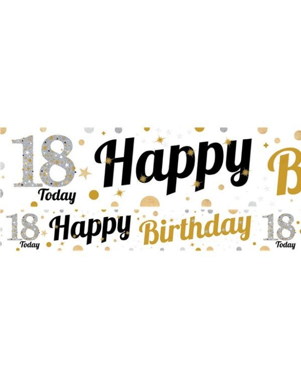 18th Birthday Paper Banners - 1m (3pk)