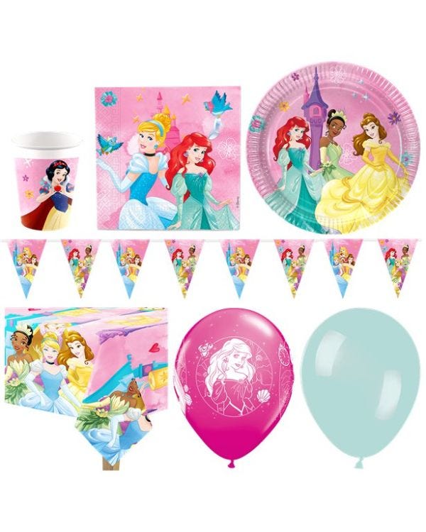 Disney Princess Live Your Story - Deluxe Party Pack for 16