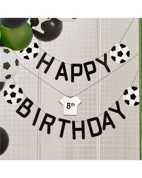 Customisable Football Birthday Bunting