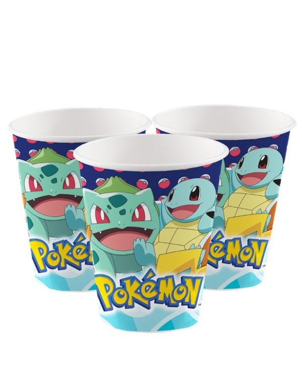 Pokémon Paper Cups - 250ml (8pk)