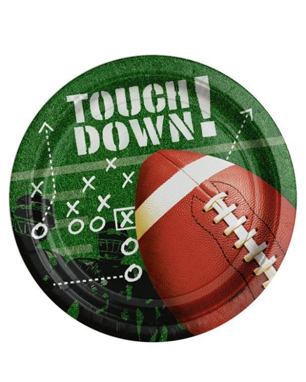 Touchdown Paper Plates - 23cm (8pk)