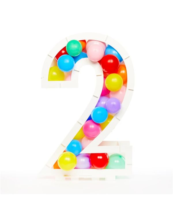 Balloon Mosaic Number Stand Kit -  2