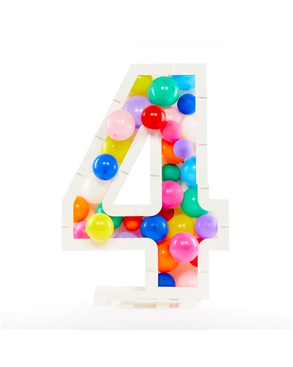Balloon Mosaic Number Stand Kit -  4