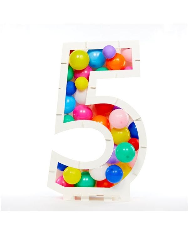 Balloon Mosaic Number Stand Kit -  5