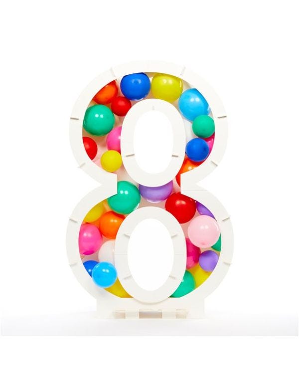 Balloon Mosaic Number Stand Kit -  8