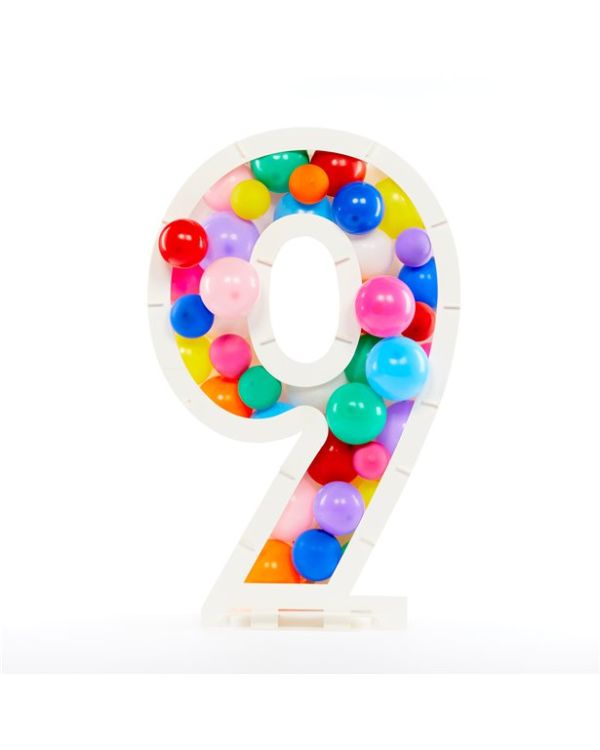 Balloon Mosaic Number Stand Kit -  9