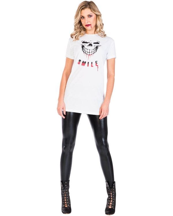 Smile T Shirt Dress - Adult Costume