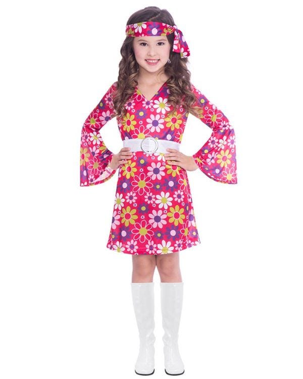 60s Retro Girl - Child Costume