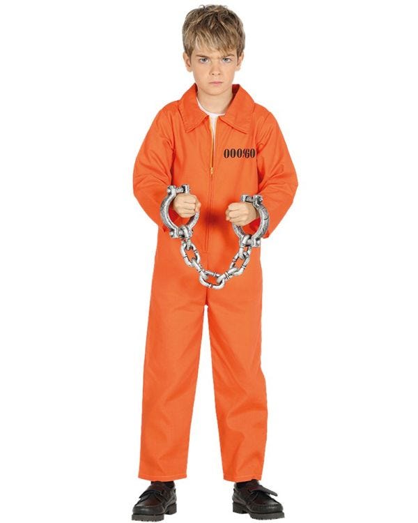 Orange Prisoner Suit - Child Costume