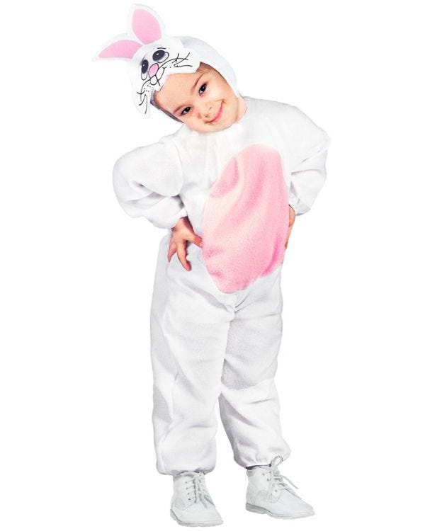 White Rabbit Jumpsuit - Child Costume