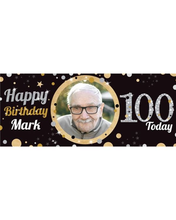 100th Birthday Sparkling Celebration Banner