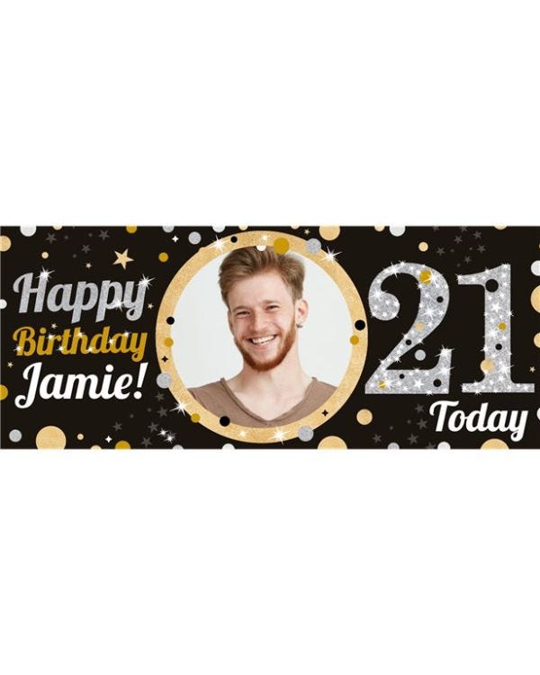 21st Birthday Sparkling Celebration Banner