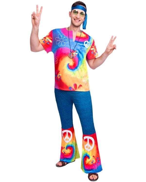 60s Free Spirit Hippie - Adult Costume